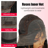 ModeMuse 32" Extra Long Braided Lace Front Wig – 13x4 Hand-Braided Black Protective Style Wig, Free Part Synthetic Wig