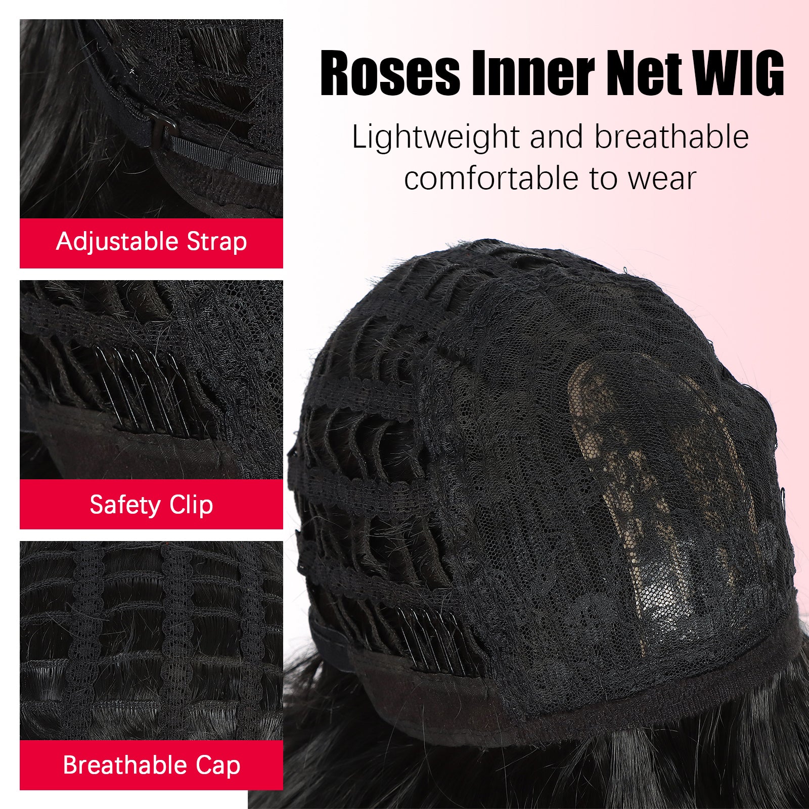ModeMuse | Black Straight Bob Wig With Bangs Synthetic Heat Resistant Daily Style