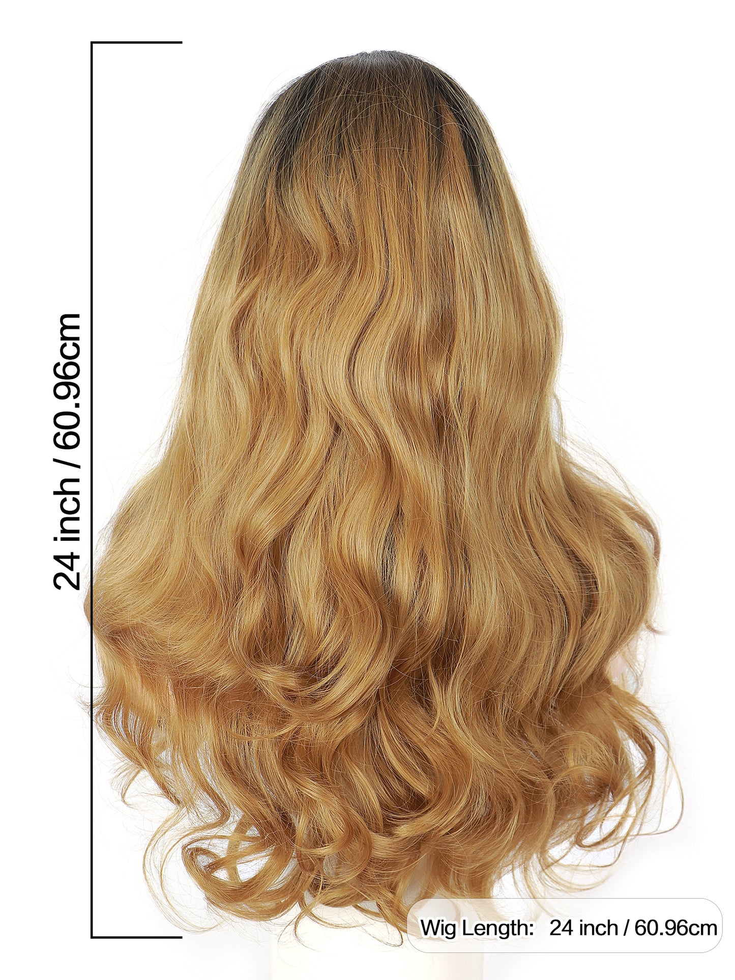 ModeMuse Long Layered Blonde Wig with Curtain Bangs – Synthetic Everyday Fashion Wig 6030X#1T27