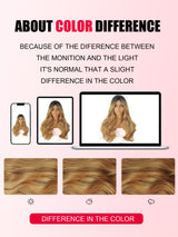 ModeMuse Long Layered Blonde Wig with Curtain Bangs – Synthetic Everyday Fashion Wig 6030X#1T27